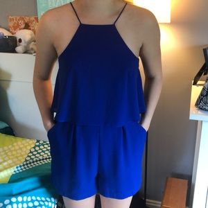 Express blue romper